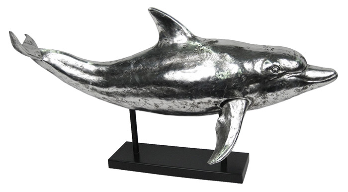 Resin Dolphin On Stand
